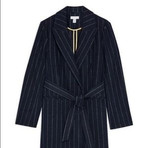 Topshop Bunty Stripe Coat